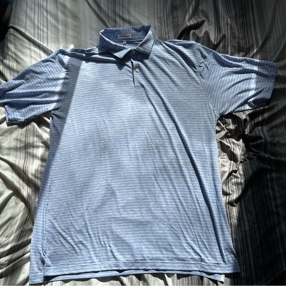 Peter Millar stripped polo shirt men’s size XL